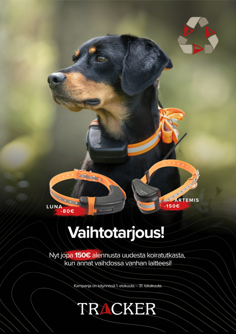 vaihtotarjous Tracker artemis luna