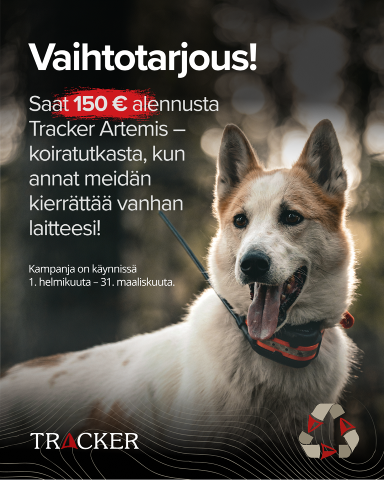 vaihtotarjous Tracker Artemis